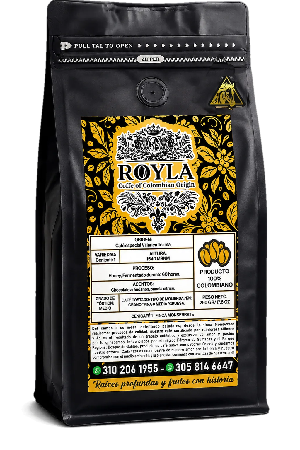 Paquete de café ROYLA